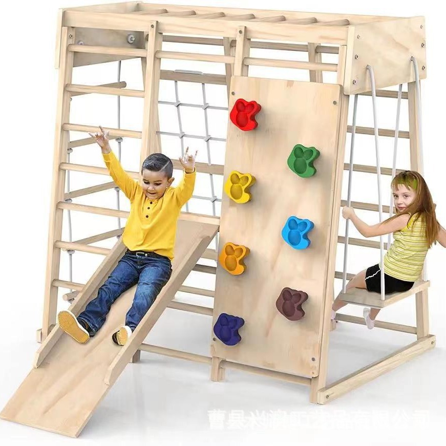 Kids Montessori Wooden Climbin - đánh giá và giá Kids Outdoor Climbing Frame
