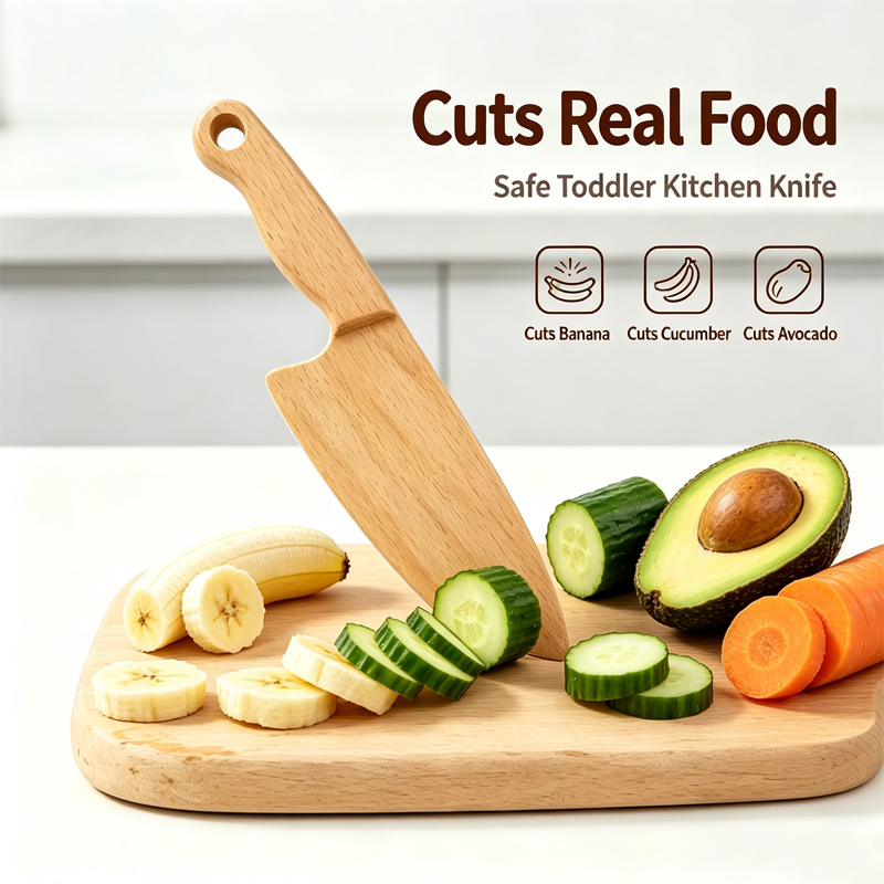 Wooden Kids Knife for Cooking  - đánh giá và giá Kids Outdoor Kitchen Accessories